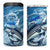 Striper Fishing 4 in 1 Can Cooler Tumbler Striped Bass Angler - Wonder Print Shop