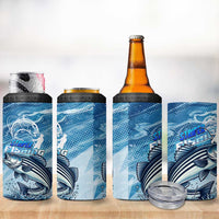 Striper Fishing 4 in 1 Can Cooler Tumbler Striped Bass Angler - Wonder Print Shop