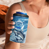 Striper Fishing 4 in 1 Can Cooler Tumbler Striped Bass Angler - Wonder Print Shop