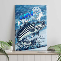 Striper Fishing Canvas Wall Art Striped Bass Angler - Wonder Print Shop