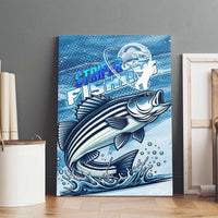 Striper Fishing Canvas Wall Art Striped Bass Angler - Wonder Print Shop
