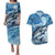 Striper Fishing Couples Matching Puletasi and Hawaiian Shirt Striped Bass Angler - Wonder Print Shop