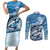 Striper Fishing Couples Matching Short Sleeve Bodycon Dress and Long Sleeve Button Shirt Striped Bass Angler - Wonder Print Shop