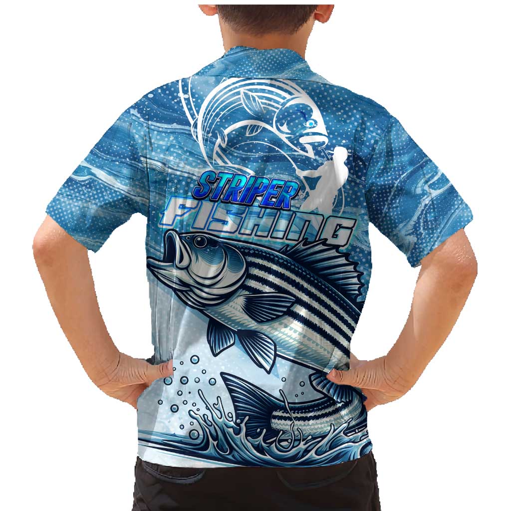 Striper Fishing Family Matching Mermaid Dress and Hawaiian Shirt Striped Bass Angler - Wonder Print Shop