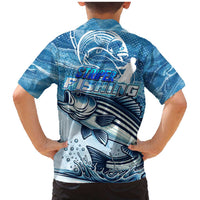 Striper Fishing Family Matching Mermaid Dress and Hawaiian Shirt Striped Bass Angler - Wonder Print Shop