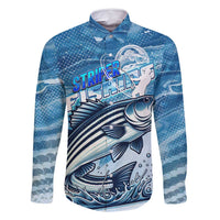 Striper Fishing Family Matching Mermaid Dress and Hawaiian Shirt Striped Bass Angler - Wonder Print Shop