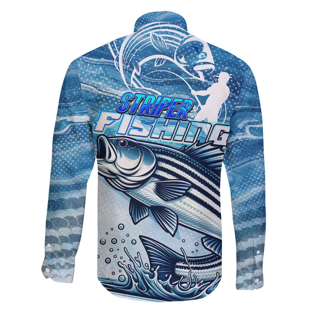 Striper Fishing Family Matching Summer Maxi Dress and Hawaiian Shirt Striped Bass Angler - Wonder Print Shop