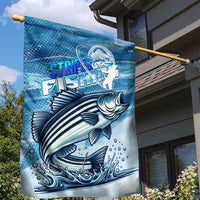 Striper Fishing Garden Flag Striped Bass Angler - Wonder Print Shop