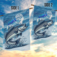Striper Fishing Garden Flag Striped Bass Angler - Wonder Print Shop
