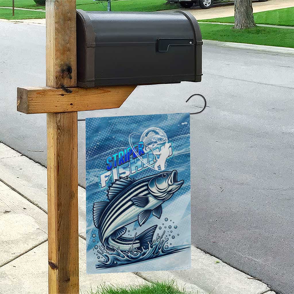 Striper Fishing Garden Flag Striped Bass Angler - Wonder Print Shop