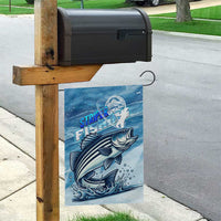 Striper Fishing Garden Flag Striped Bass Angler - Wonder Print Shop