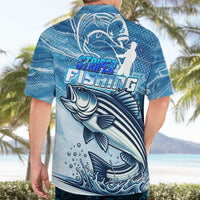 Striper Fishing Hawaiian Shirt Striped Bass Angler - Wonder Print Shop