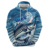 Striper Fishing Hoodie Striped Bass Angler - Wonder Print Shop