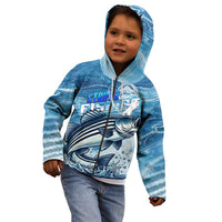 Striper Fishing Kid Hoodie Striped Bass Angler - Wonder Print Shop