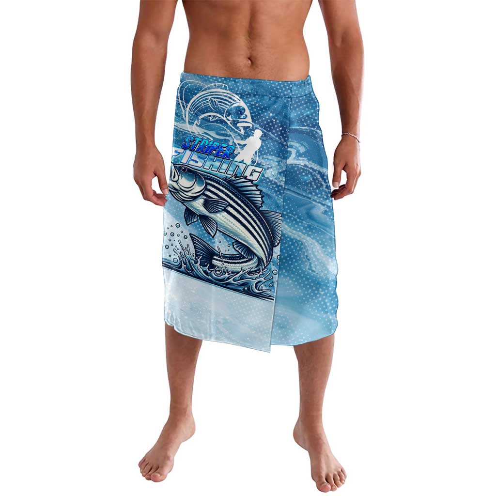 Striper Fishing Lavalava Striped Bass Angler - Wonder Print Shop