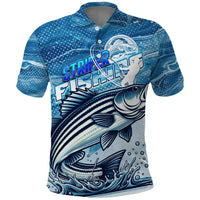 Striper Fishing Polo Shirt Striped Bass Angler - Wonder Print Shop