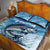 Striper Fishing Quilt Bed Set Striped Bass Angler - Wonder Print Shop