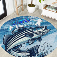 Striper Fishing Round Carpet Striped Bass Angler - Wonder Print Shop