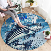Striper Fishing Round Carpet Striped Bass Angler - Wonder Print Shop