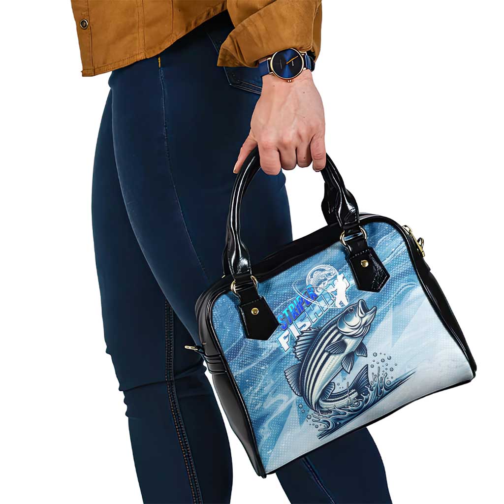 Striper Fishing Shoulder Handbag Striped Bass Angler - Wonder Print Shop