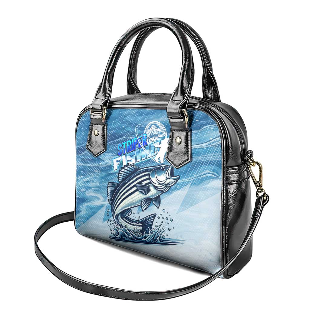 Striper Fishing Shoulder Handbag Striped Bass Angler - Wonder Print Shop