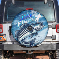 Striper Fishing Spare Tire Cover Striped Bass Angler - Wonder Print Shop
