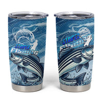 Striper Fishing Tumbler Cup Striped Bass Angler - Wonder Print Shop