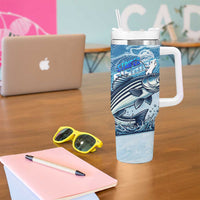 Striper Fishing Tumbler With Handle Striped Bass Angler - Wonder Print Shop