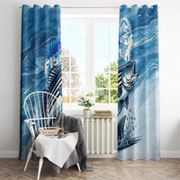 Striper Fishing Window Curtain Striped Bass Angler - Wonder Print Shop