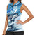Striper Fishing Women Sleeveless Polo Shirt Striped Bass Angler - Wonder Print Shop