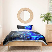 Blue Lightning Striped Bass Bedding Set Power Surge Fishing Hook Electric Print - Wonder Print Shop