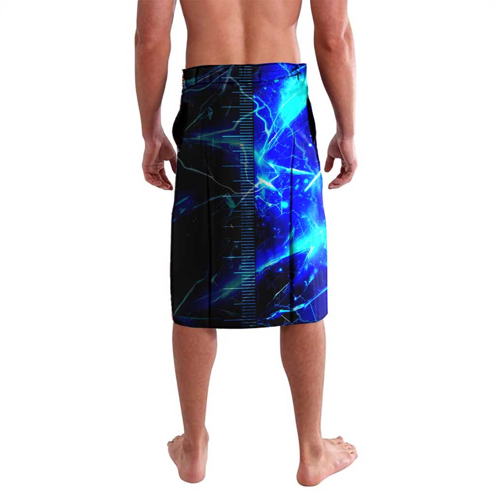 Blue Lightning Striped Bass Lavalava Power Surge Fishing Hook Electric Print - Wonder Print Shop