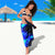 Blue Lightning Striped Bass Sarong Power Surge Fishing Hook Electric Print - Wonder Print Shop