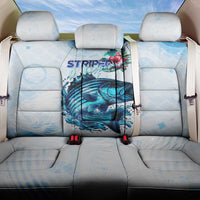 Striped Bass Whisperer Back Car Seat Cover Tropical Wave Fishing Design - Wonder Print Shop