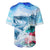 Striped Bass Whisperer Baseball Jersey Tropical Wave Fishing Design - Wonder Print Shop