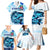 Striped Bass Whisperer Family Matching Mermaid Dress and Hawaiian Shirt Tropical Wave Fishing Design - Wonder Print Shop