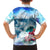 Striped Bass Whisperer Family Matching Puletasi and Hawaiian Shirt Tropical Wave Fishing Design - Wonder Print Shop