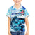 Striped Bass Whisperer Family Matching Puletasi and Hawaiian Shirt Tropical Wave Fishing Design - Wonder Print Shop