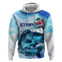 Striped Bass Whisperer Hoodie Tropical Wave Fishing Design - Wonder Print Shop