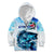 Striped Bass Whisperer Kid Hoodie Tropical Wave Fishing Design - Wonder Print Shop