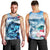 Striped Bass Whisperer Men Tank Top Tropical Wave Fishing Design - Wonder Print Shop