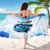 Striped Bass Whisperer Sarong Tropical Wave Fishing Design - Wonder Print Shop
