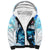 Striped Bass Whisperer Sherpa Hoodie Tropical Wave Fishing Design - Wonder Print Shop