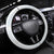 Striped Bass Whisperer Steering Wheel Cover Tropical Wave Fishing Design - Wonder Print Shop