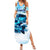 Striped Bass Whisperer Summer Maxi Dress Tropical Wave Fishing Design - Wonder Print Shop