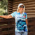 Striped Bass Whisperer Women Polo Shirt Tropical Wave Fishing Design - Wonder Print Shop
