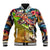Bass Fishing Baseball Jacket Tropical Explosion Angler Design - Wonder Print Shop