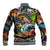 Bass Fishing Baseball Jacket Tropical Explosion Angler Design - Wonder Print Shop