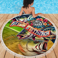 Bass Fishing Beach Blanket Tropical Explosion Angler Design - Wonder Print Shop