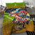 Bass Fishing Bedding Set Tropical Explosion Angler Design - Wonder Print Shop